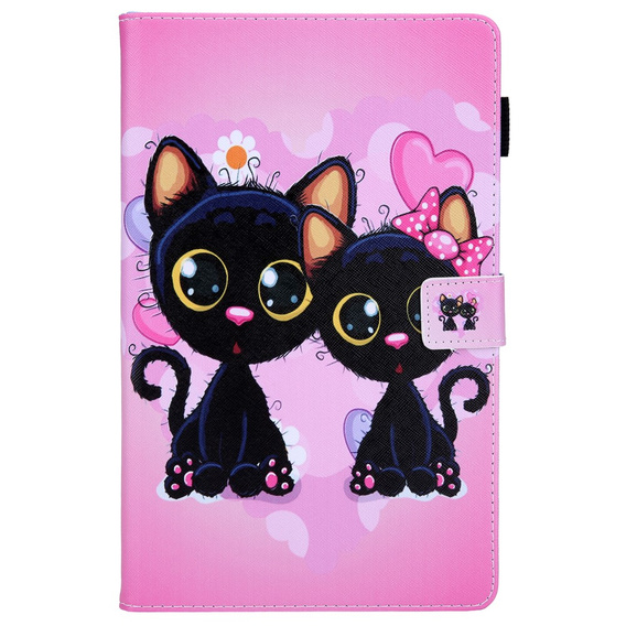 Etui do Samsung Galaxy Tab A9 X110 / X115, two cats