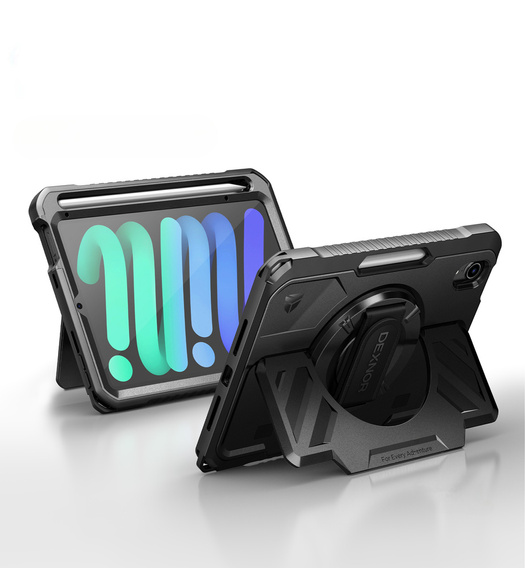 Etui Dexnor 360° z paskiem i uchwytem na rysik do iPad mini 8.3" 2021 (6 gen.) / iPad mini 8.3" 2024 (7 gen.)