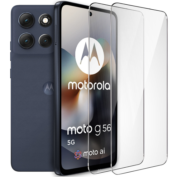 2x Szkło Hartowane ERBORD 9H Hard Glass do Motorola Moto G56 5G – codzienna ochrona w eleganckim wydaniu