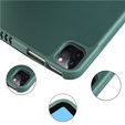 Etui do iPad Pro 11" 2022/2021 (4/3 gen.), Smartcase z miejscem na rysik, zielone