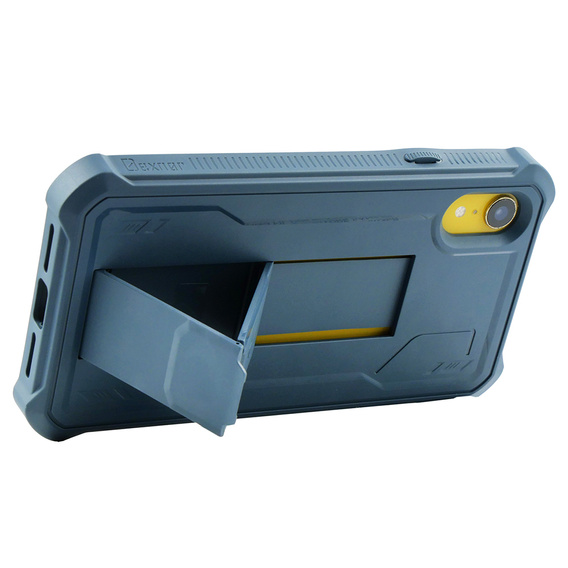 Etui pancerne do iPhone XR, Dexnor Full Body, granatowe