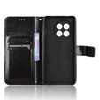 Etui z klapką do OnePlus 13R, Crazy Horse Wallet, czarne