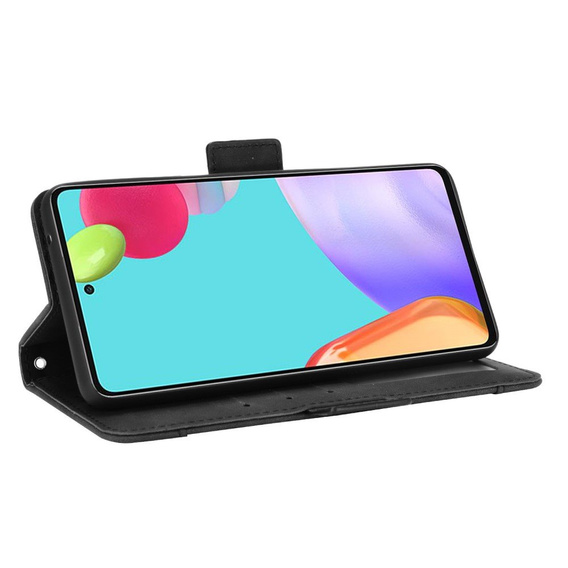 Etui z klapką do Samsung Galaxy A52 / A52s, Card Slot, czarne