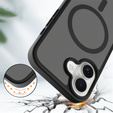 Etui Matt Case do iPhone 17, do MagSafe, półprzezroczyste czarne