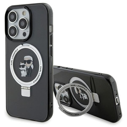 Etui Karl Lagerfeld Ring Stand Karl & Choupette MagSafe do iPhone 15 Pro