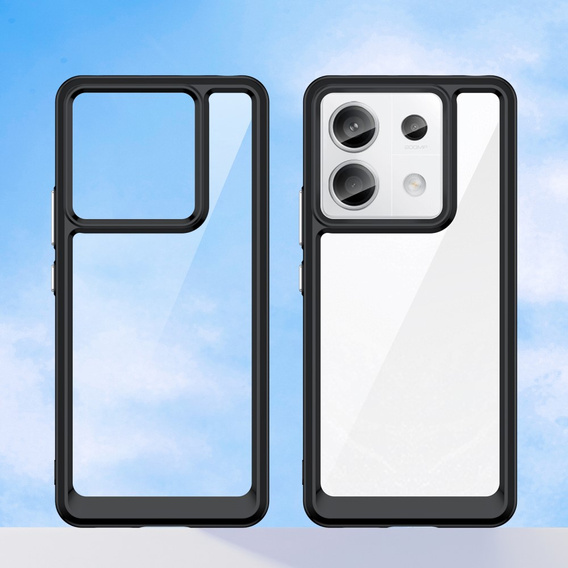Etui do Xiaomi Redmi Note 13 Pro 5G, Fusion Hybrid, przezroczyste / czarne