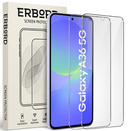 2x Szkło Hartowane ERBORD 9H Hard Glass do Samsung Galaxy A36 5G – pewna ochrona ekranu każdego dnia