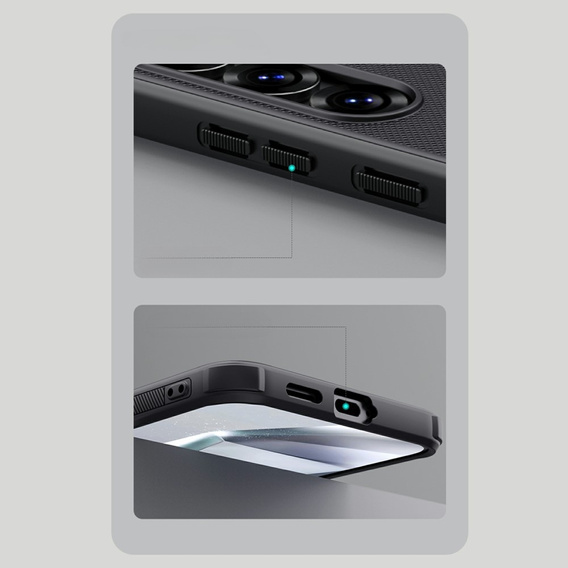 Etui NILLKIN do Samsung Galaxy S25+ Plus, Frosted Shield, do MagSafe, czarne