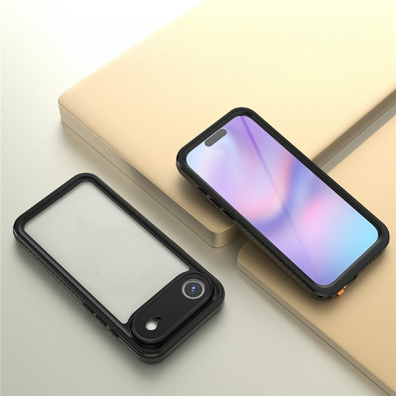 Etui do iPhone 17 Air, Wodoodporne IP68 Redpepper, czarne