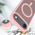 Etui Matt Case do iPhone 17 Air, do MagSafe, półprzezroczyste różowe