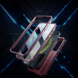Etui pancerne do Samsung Galaxy S24 Plus, Dexnor Full Body (Two Frames), czerwone