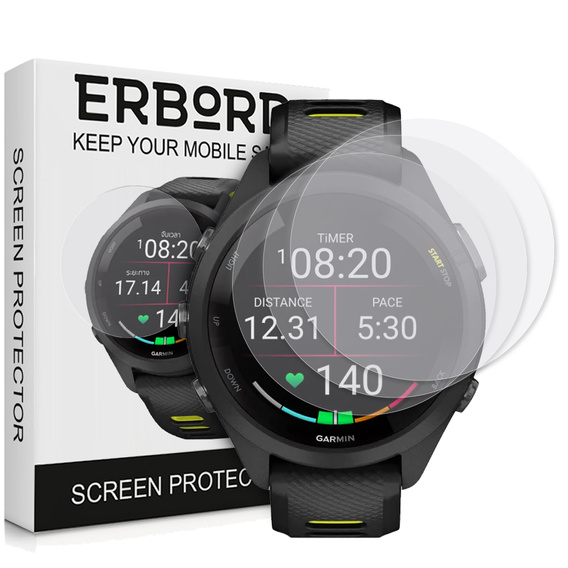 3x Folia Hydrożelowa ERBORD do Garmin Forerunner 265S