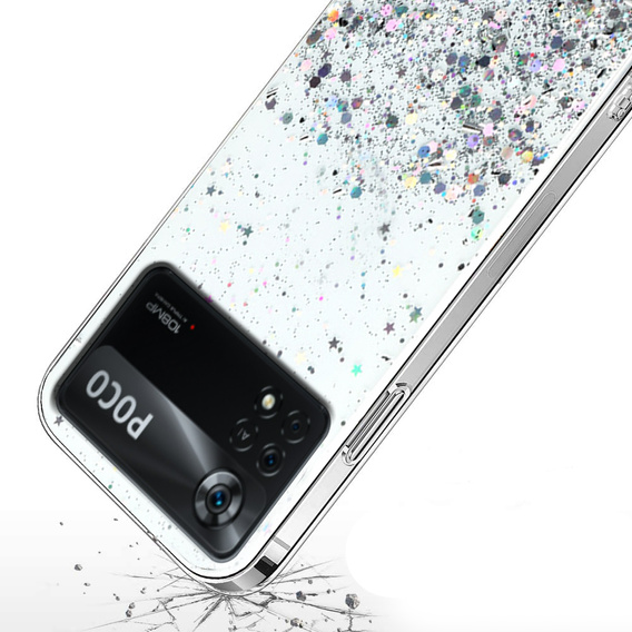 Etui do Xiaomi Poco X4 Pro 5G, Glittery, przezroczyste