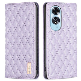 Etui z klapką do Oppo A60, Wallet, BINFEN COLOR, fioletowe