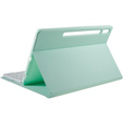 Etui z klawiaturą do Galaxy Tab S7+ Plus / S8+ Plus /S7 FE T730 T733, Pen Slot, miętowe
