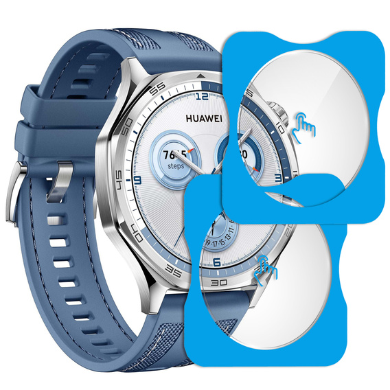 2x Szkło Hartowane ERBORD do Huawei Watch GT 5 41mm, z ramką do montażu
