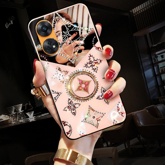 Etui Fashion do Oppo Reno8 T, różowe