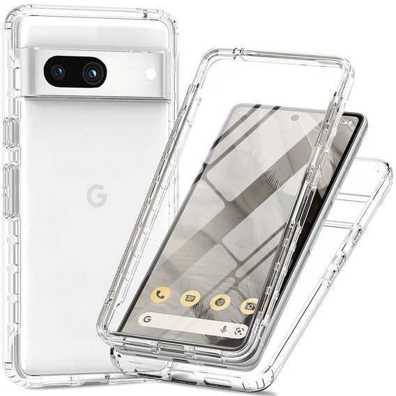 Etui do Google Pixel 8A, Shockproof, z folią, przezroczyste