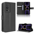 Etui z klapką do Poco F5 Pro 5G, Wallet Smart Magnet, czarne