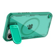 Etui do iPhone 16e, pancerne Nillkin, Icelade Prop, do Magsafe z osłoną aparatu, zielone