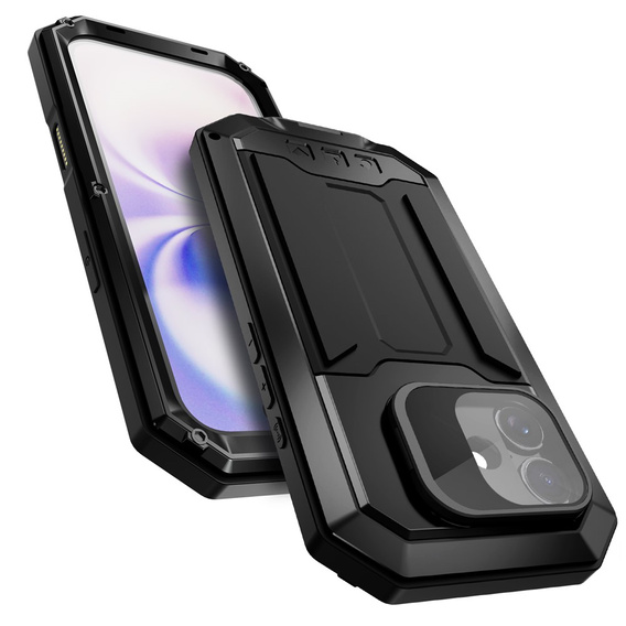 Etui pancerne  R-JUST z osłoną ekranu i podstawką do iPhone 17
