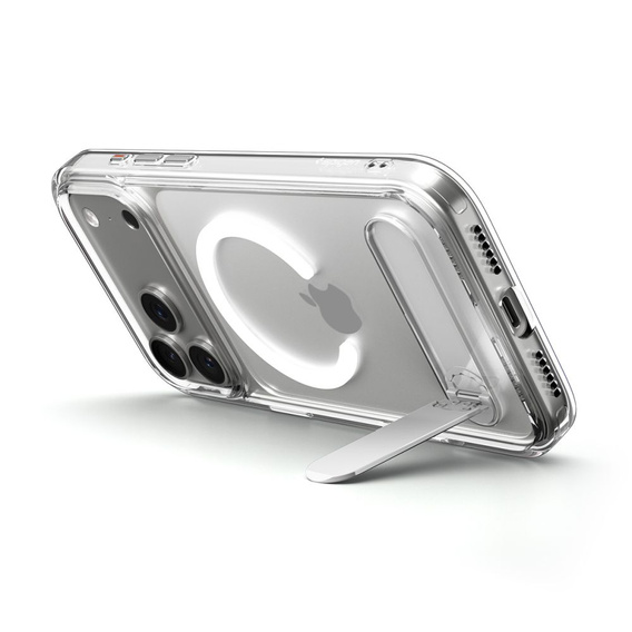 Etui Spigen Ultra Hybrid "S" Mag MagSafe do iPhone 17 Pro, Clear / White