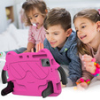 Etui dla dzieci do Xiaomi Redmi Pad SE 11" / Huawei MatePad 11 2021 / DOOGEE T30 Pro / Lenovo Tab M11, dziecięce z uchwytem, różowe
