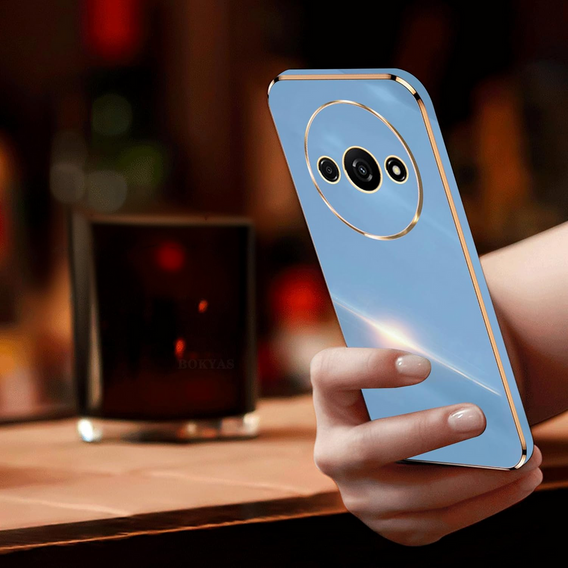 Etui do Xiaomi Redmi A3, Glamour CamShield, niebieskie
