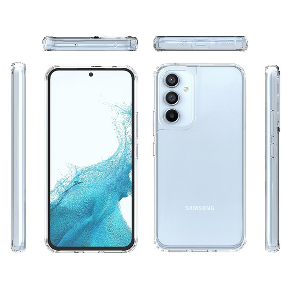 Etui + Szkło do Samsung Galaxy A54 5G, Hybrid Case, Przezroczyste