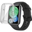 2w1 Etui z osłoną na ekran do Huawei Watch Fit 2, Przezroczyste, Bezbarwne