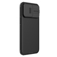 Etui do iPhone 15 Pro, pancerne Nillkin, CamShield Pro, Czarne
