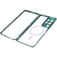 Etui Magnetic Dual Glass MagSafe do Samsung Galaxy S21 Ultra, zielone