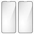 2x Szkło Hartowane do iPhone 14, ERBORD 3D pełne, szybka na cały ekran