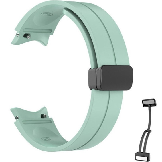 Pasek Silikonowy do Samsung Galaxy Watch 4/5/6 40/42/43/44/45/46/47mm, Jasny zielony