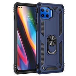 Etui pancerne do Motorola Moto G 5G Plus, Nox Case Ring, niebieskie