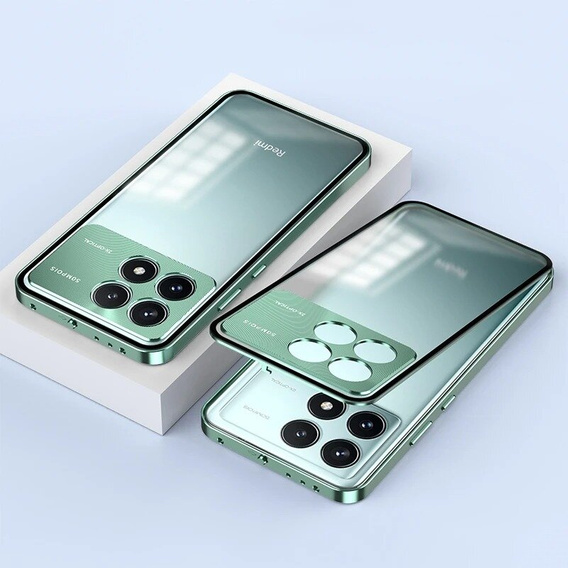 Etui do Xiaomi Poco F6 Pro, Frame Case, zielone
