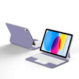 Etui z klawiaturą do iPad 11" 2025 A16 (11 gen.) / iPad 10.9" 2022 (10 gen.), Magnetic Keyboard Touchpad, fioletowe