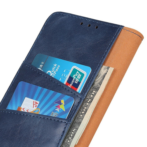 Skórzane Etui Wallet do Samsung Galaxy A52 / A52s - Blue