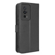 Etui z klapką do Poco F5 Pro 5G, Wallet Smart Magnet, czarne