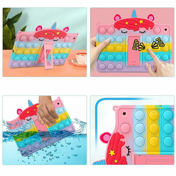 Etui dla dzieci do iPad 9.7" 2018/2017 (6/5 gen.), Bubble, wielokolorowe