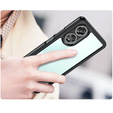 Etui do Oppo A58 4G, Fusion Hybrid, przezroczyste / czarne