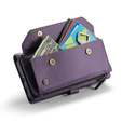 Etui CASEME do Samsung Galaxy A55 5G, RFID Leather Wallet, z paskiem na ramię, fioletowe