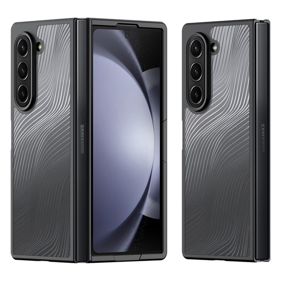 Etui DuxDucis do Samsung Galaxy Z Fold6 5G, Aimo case, przezroczyste / czarne