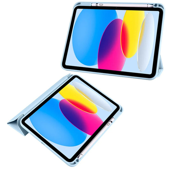 Etui do iPad 11" 2025 A16 (11 gen.) / iPad 10.9" 2022 (10 gen.), Smartcase Hybrid, z miejscem na rysik, niebieskie