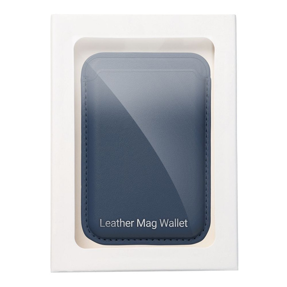Magnetyczny portfel na karty Leather Mag Wallet – kompatybilny z MagSafe - niebieski