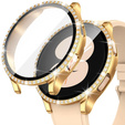 2w1 Etui + Szkło Hartowane do Samsung Galaxy Watch 6 40mm, Złote
