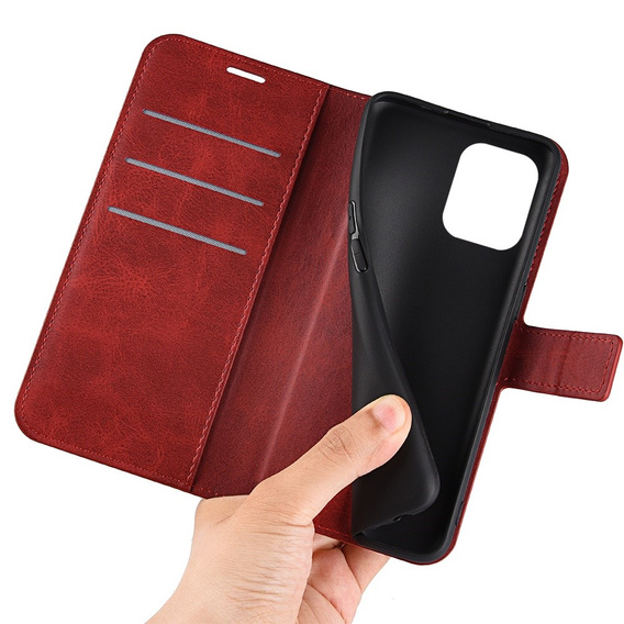 Etui Wallet do Samsung Galaxy M53 5G, Protective Cover, Red