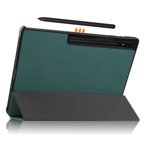 Etui do Samsung Galaxy Tab S9 Ultra, Smartcase, zielone