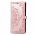 Etui z klapką do Motorola Moto G24 / G24 Power / G04, Mandala, różowe