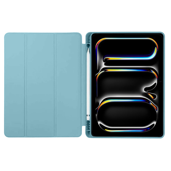 Etui do iPad Pro 13" 2024 (7 gen.), Smartcase z miejscem na rysik, niebieskie
